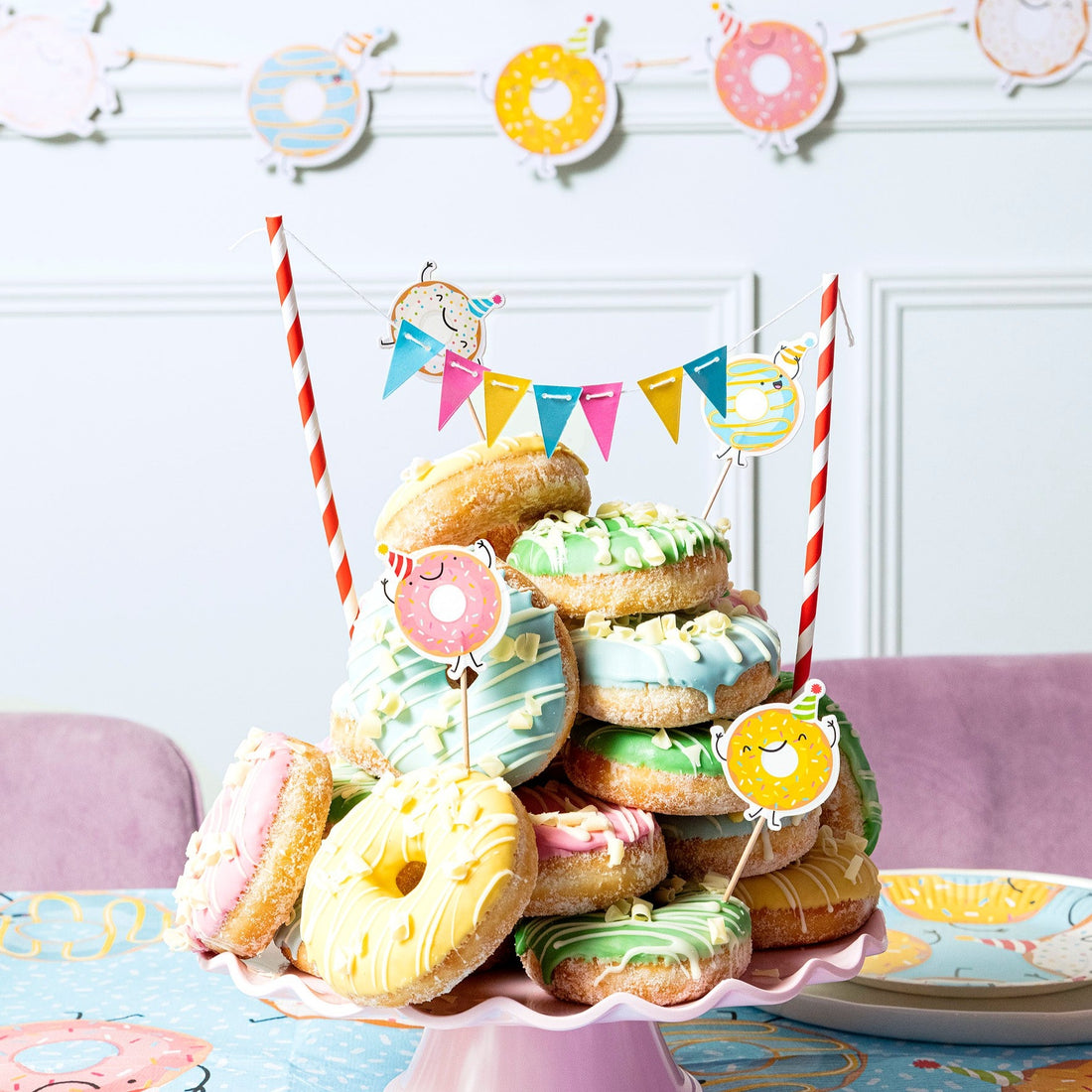 Donut taart decoratie set