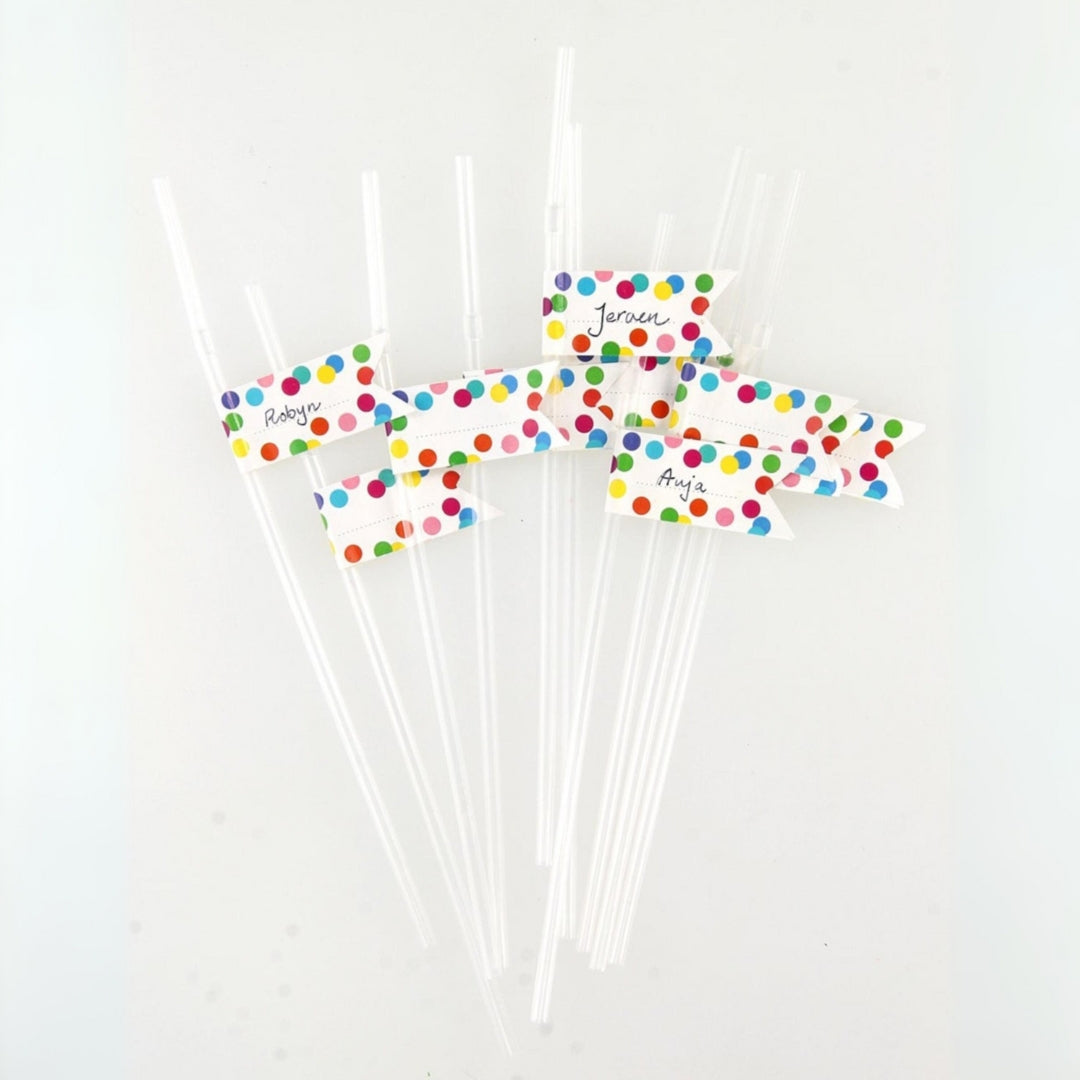 Confetti rietjes (set van 10)