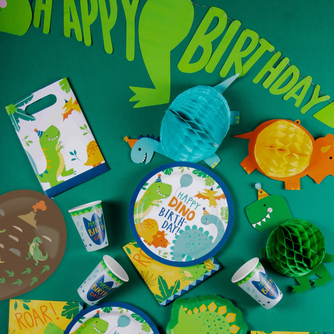 Feestpakket happy dino, pakket voor 8 kinderen