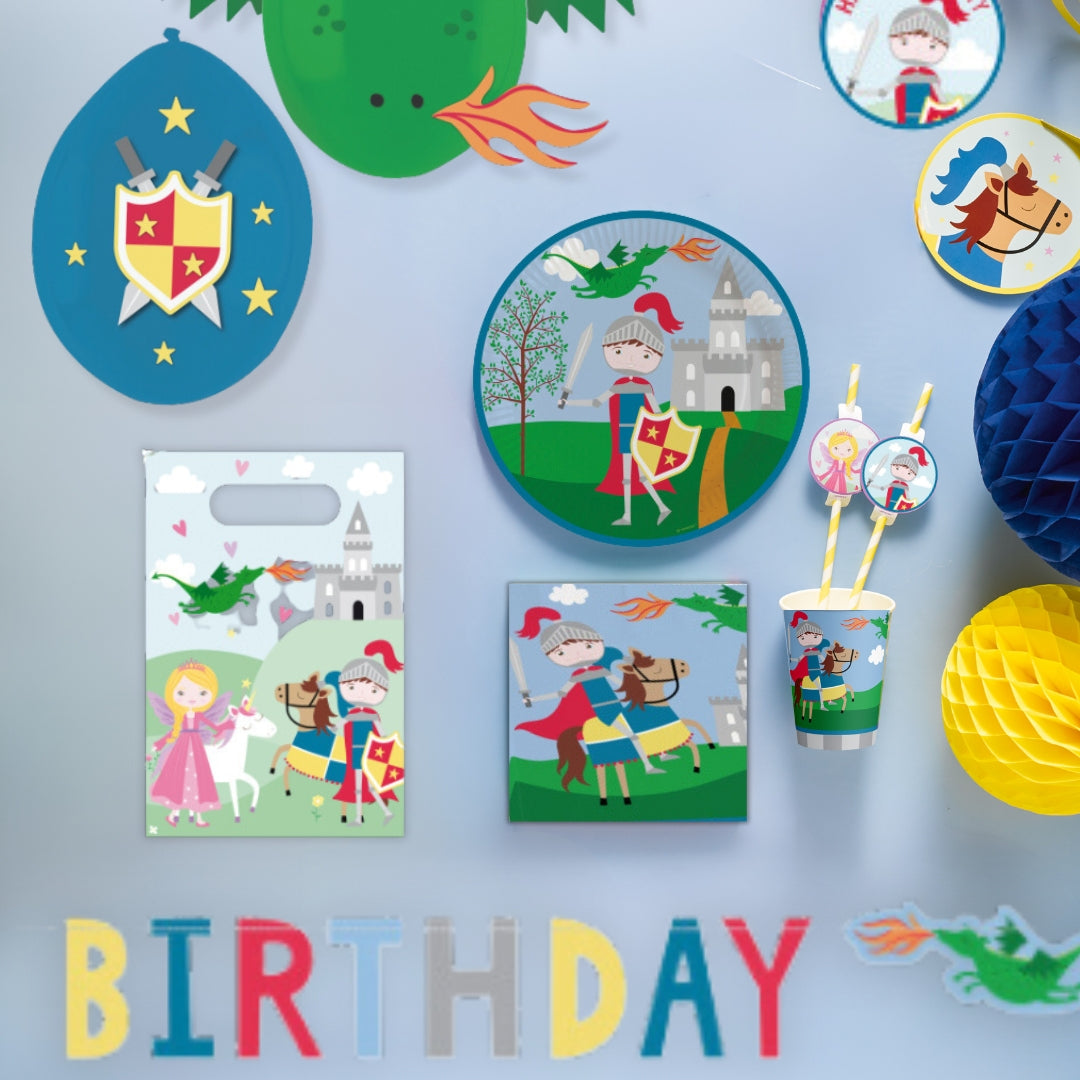 Feestpakket kleine ridder, pakket voor 8 kinderen