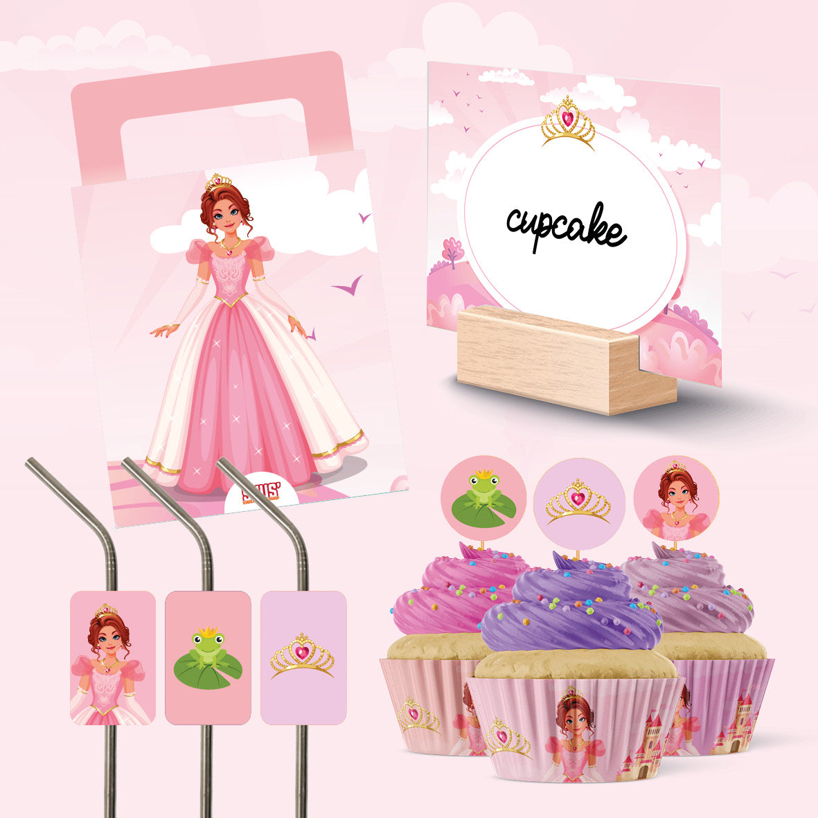 Versiering prinsessenfeest (printable)