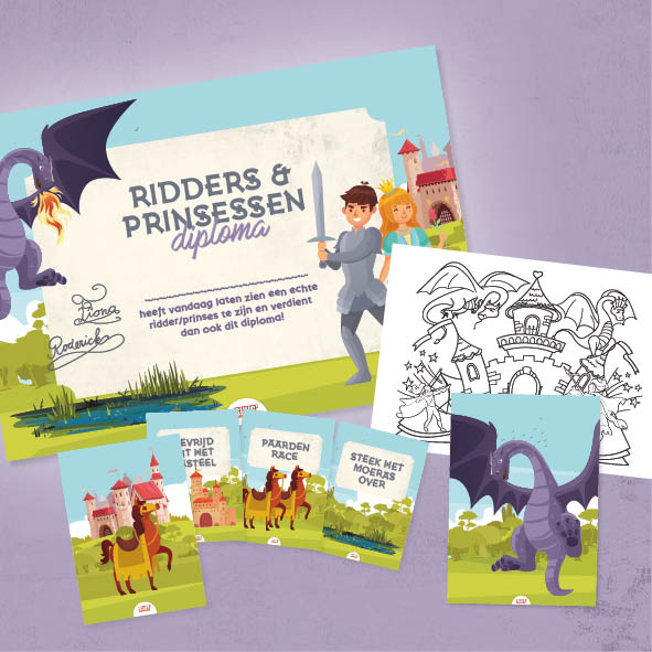 Ridders en prinsessen speurtocht (4-8 jaar)