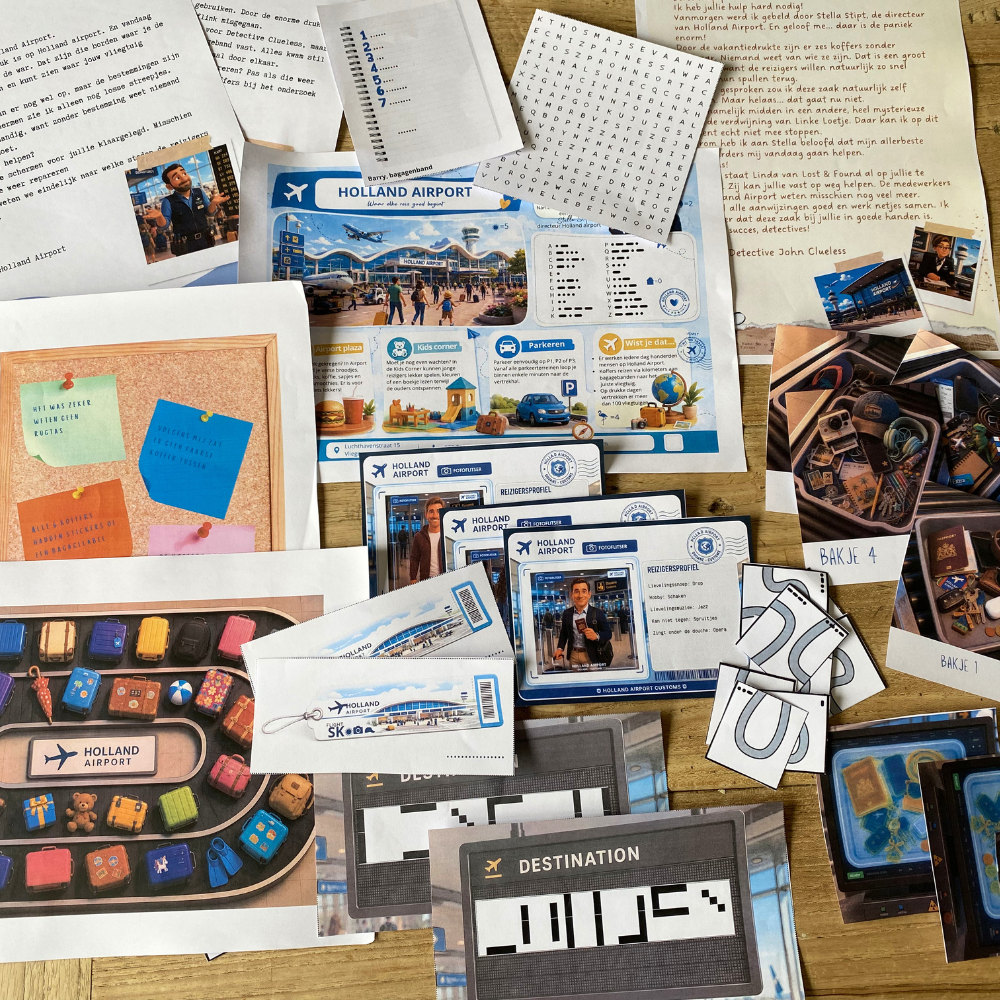Escape game: Detective Clueless en het koffer mysterie