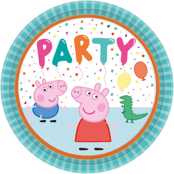Peppa pig borden (set van 8)