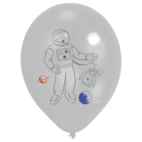 Ruimtereis ballonnen, 6 stuks