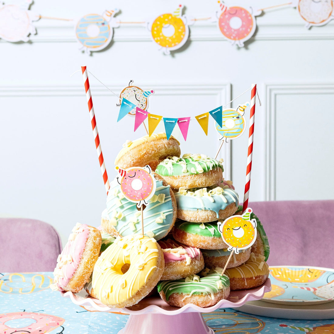 Donut taartdecoratie