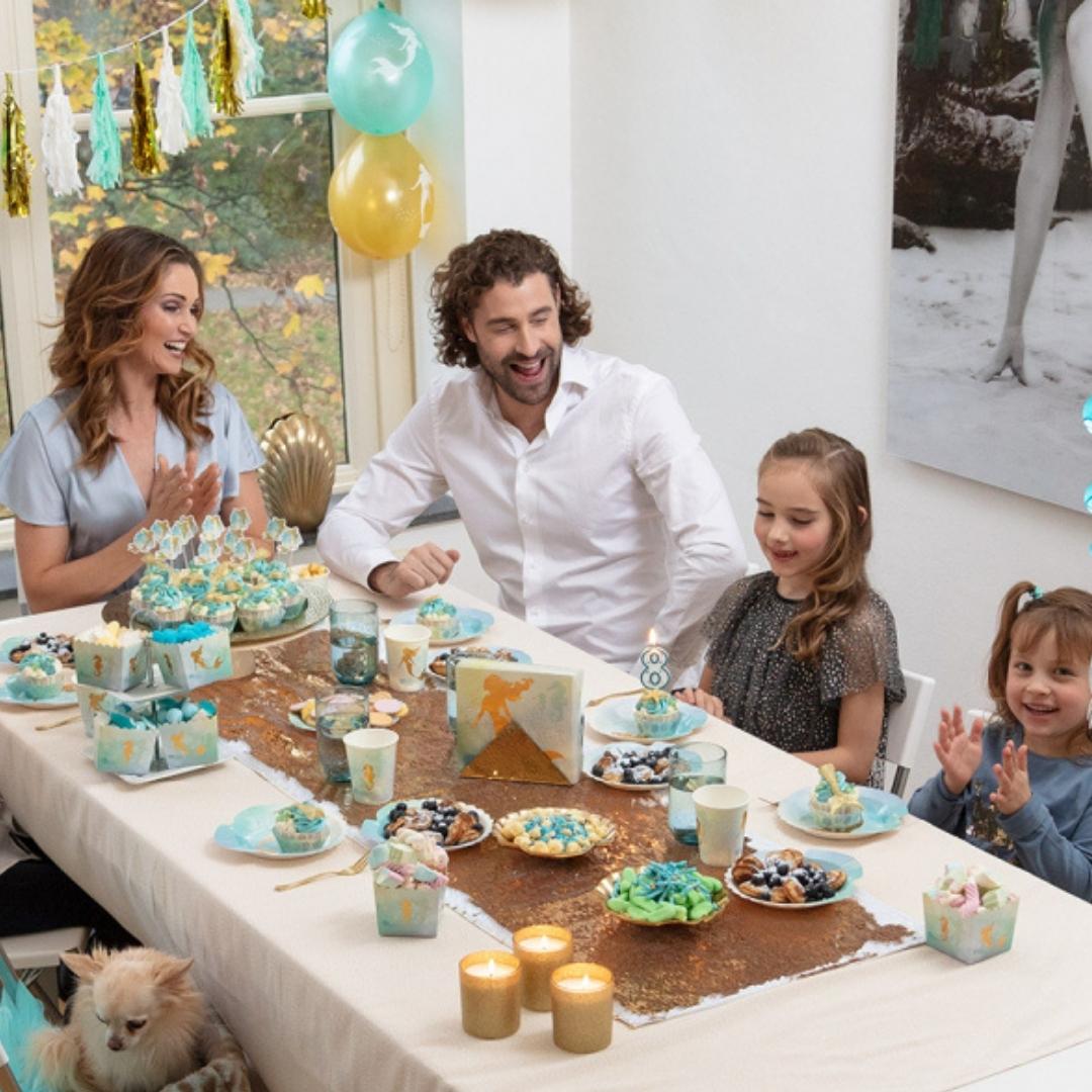 Feestpakket mermaid sparkle, pakket voor 10 kinderen