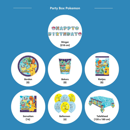 Feestpakket pokemon (8 kinderen)