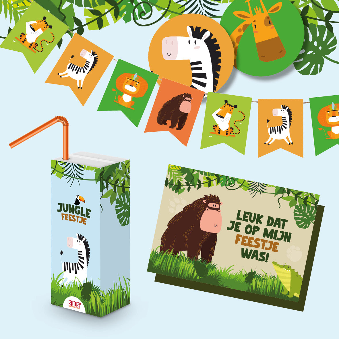 Versiering junglefeest (printable)