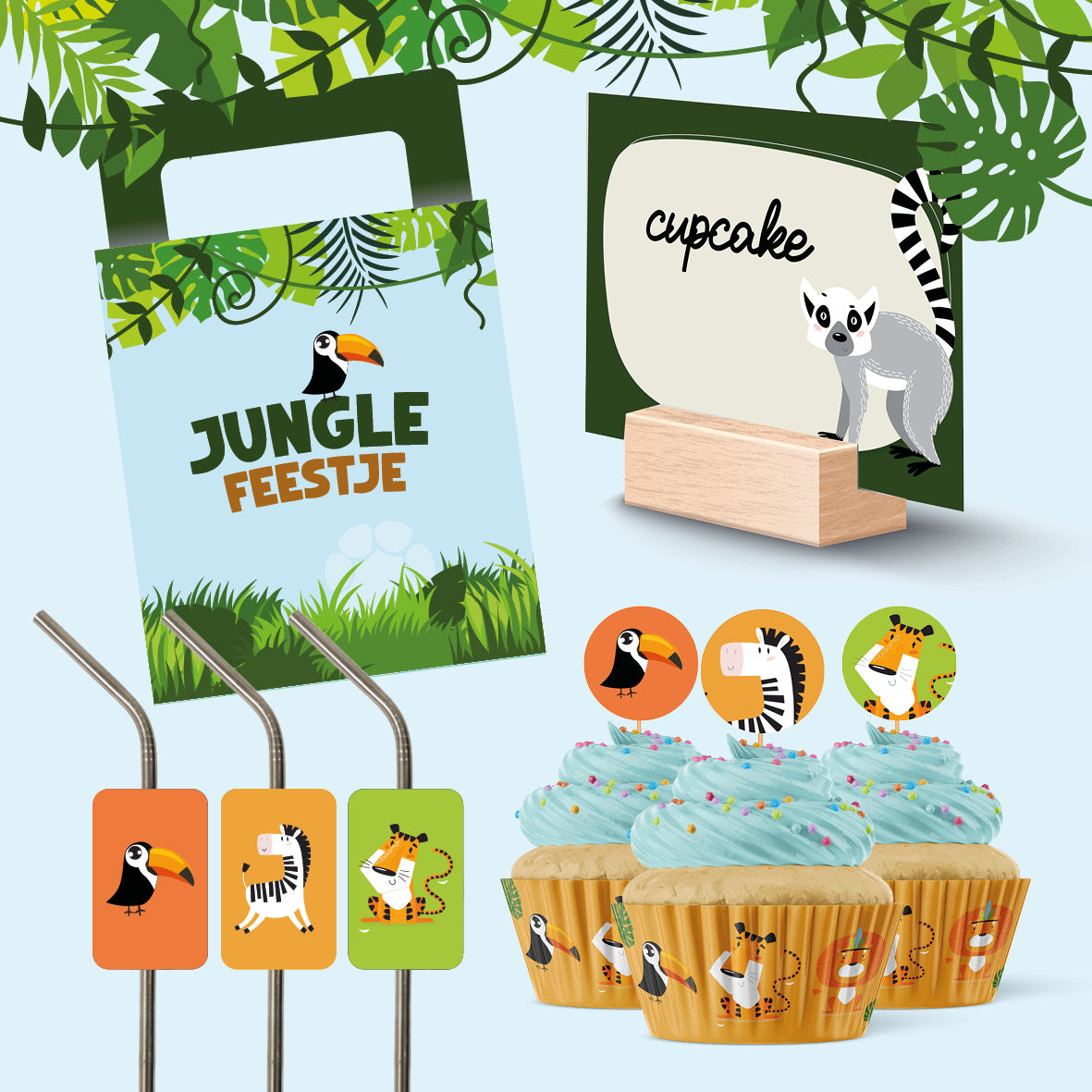 Versiering junglefeest (printable)