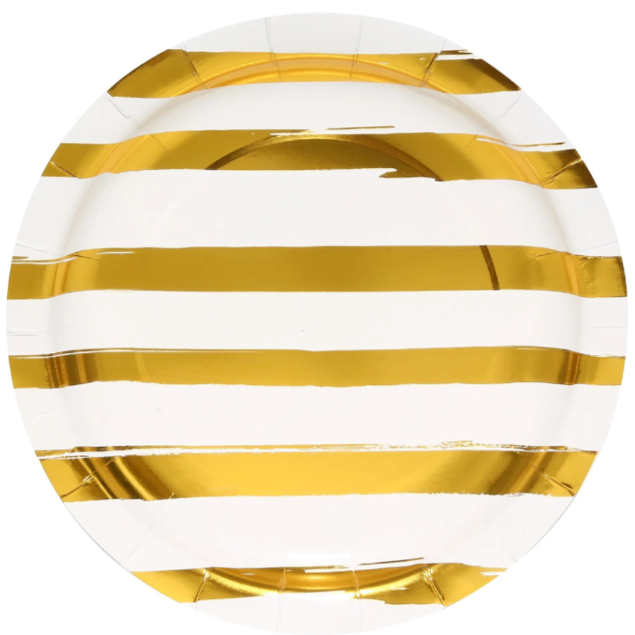 Golden glam borden (8x)