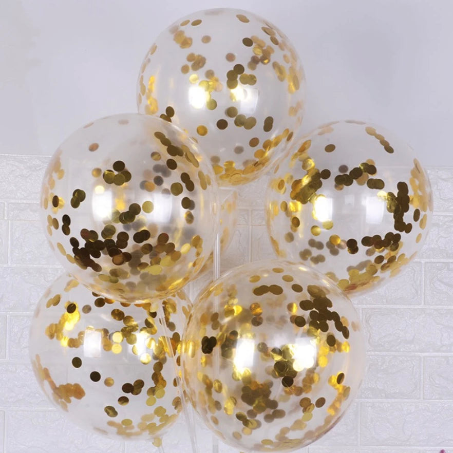 Golden glam ballonnen (5x)