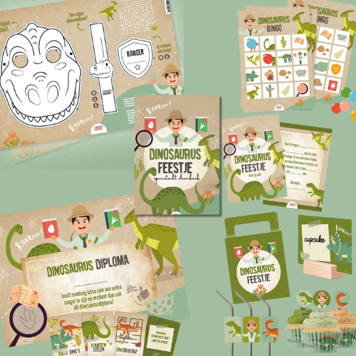 Dinosaurus kinderfeestje (4-7 jaar)
