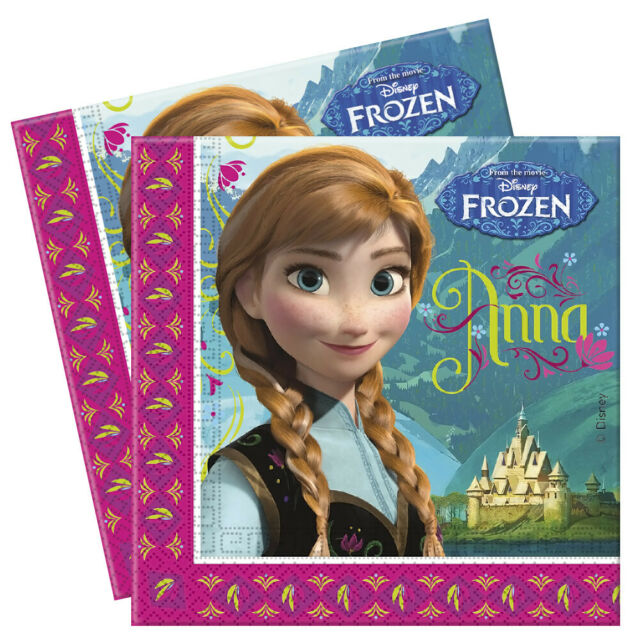 Frozen servetten roze (set van 20)