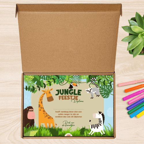 jungle speurtocht afbeelding van het postpakket