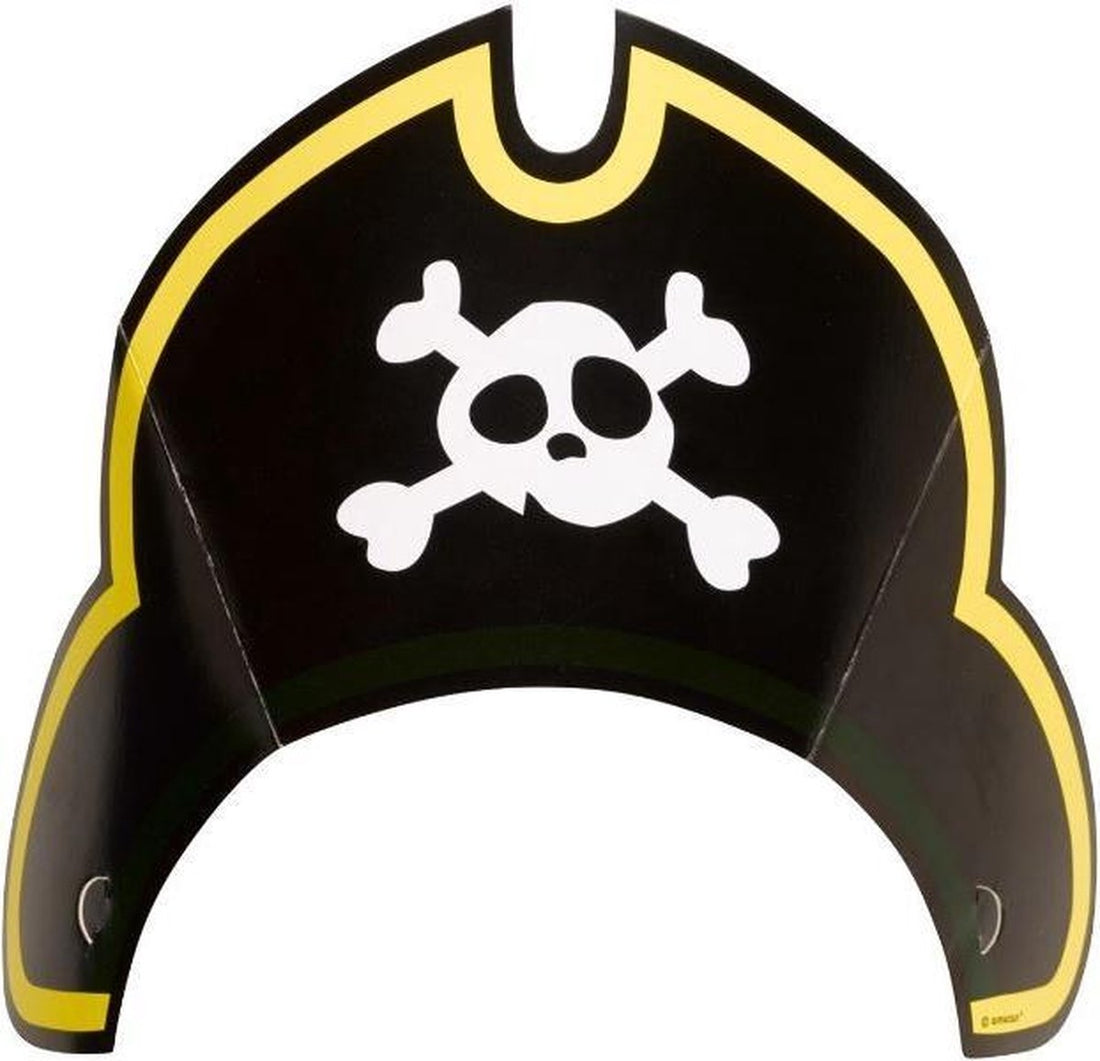 Kleine piraat hoedjes (8x)