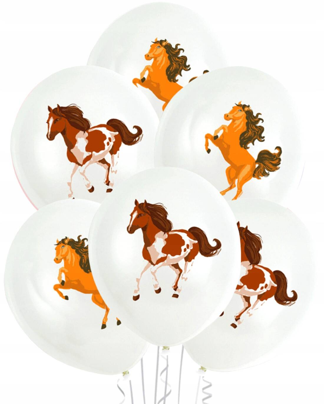 Paarden ballonnen (set van 6)