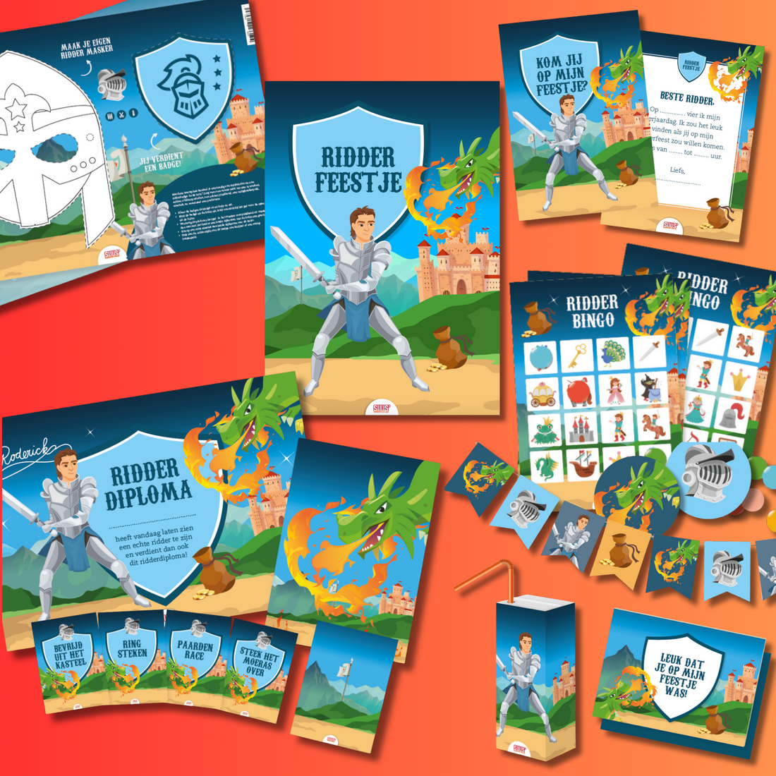 Ridder kinderfeestje (4-8 jaar)