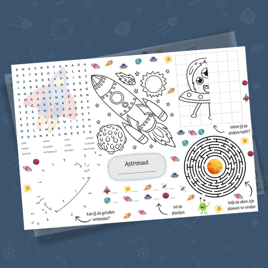 Placemat astronaut (printable)